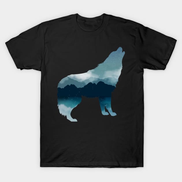 Mountain Wolf T-Shirt by CBV